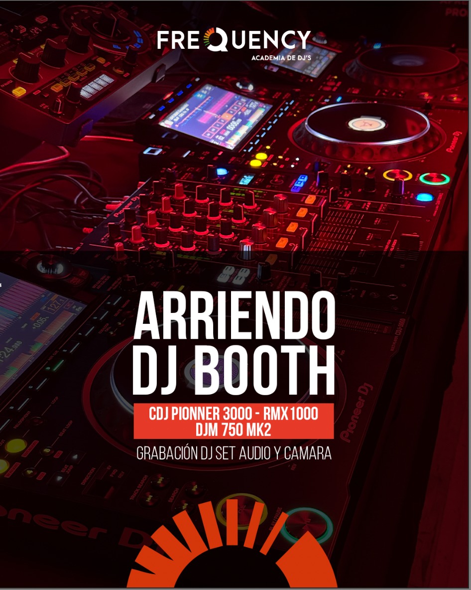 Arriendo DJ Booth Frequency Academy
